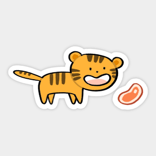 Cute tiger cartoon Sticker